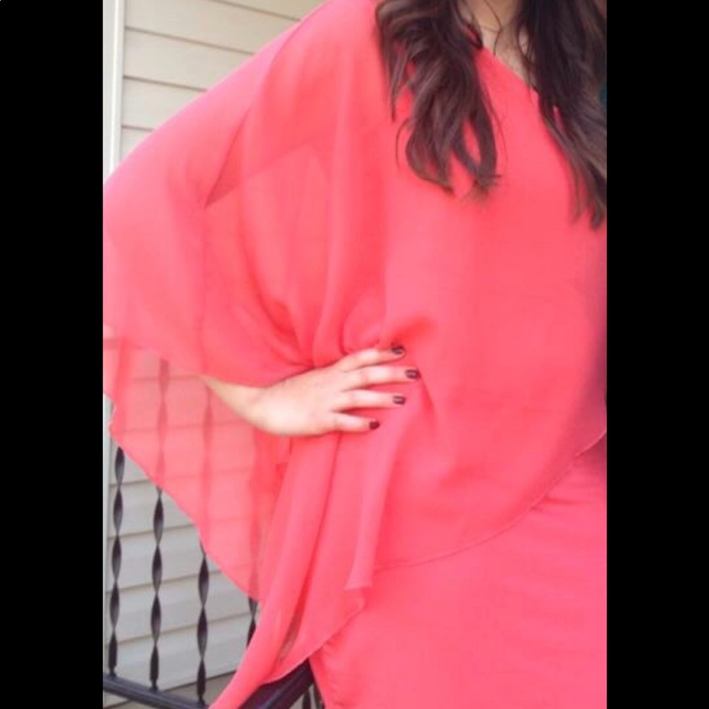 ZARA:Coral Dress🐚🌺